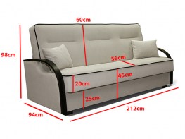 Minkšta sofa SOFIA